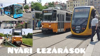 Nyári lezárások és újdonságok! | Káosz az 56A, 59A, 61-es vonalakon | Kipróbáljuk új vonalon a CAF-t