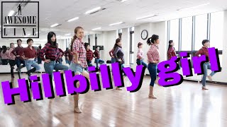 Hillbilly Girl Line Dance Demo & Count - Andy Mcgrath 어썸라인