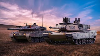 Battle of Tanks: Abrams Tank and Leopard 2 Tank Collide! Who Will Win?