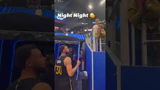 Little Fan Asking Steph Curry to Sleep💤😂