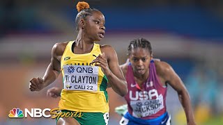 Jamaica's Tina Clayton soars to 100m victory, sets new U20 Championships record | NBC Sports