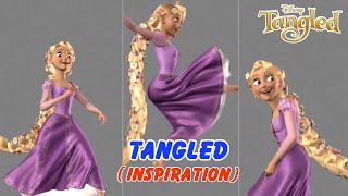 Tangled | Rapunzel Dance Shot Progression | Hyrum Osmond | 3D Animation Internships