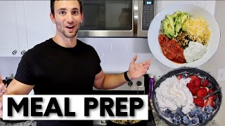 FAST Meal Prepping to SAVE TIME and BUILD MUSCLE | Full Recipes