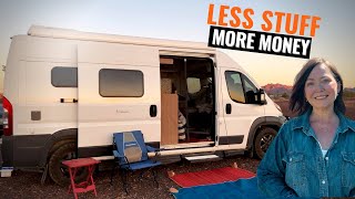 How Owning Less Makes Me Happier   Living in a 20ft Van Full Time & Celebrating the Holidays