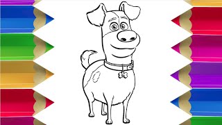 How to Draw SECRET LIFE OF PETS Step by Step Easy Guide Tutorial | Draw Sketch Doodle - LIFE OF PETS
