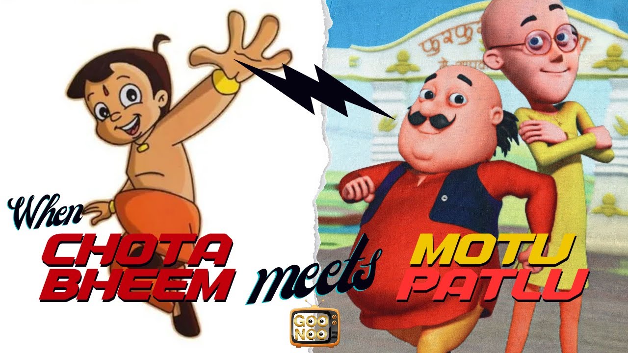 When Chota Bheem Meets Motu Patlu (In English) Cartoon - YouTube