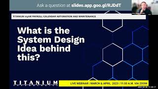 System Design Idea behind the Payroll Calendar Automation and Maintenance Facility