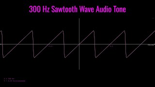 300 Hz Sawtooth Wave Audio Tone