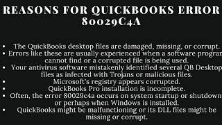 Quickbooks 2015 Error Code 80029c4a
