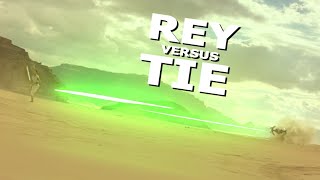 Rey Versus a TIE Fighter (Star Wars Episode IX - The Rise Of Skywalker )