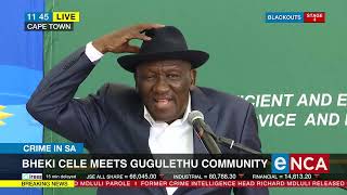 Bheki Cele meets Gugulethu community