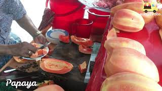 Roadside Fruit Seller- Sweet Papaya- Amazing Bangladeshi Street Food