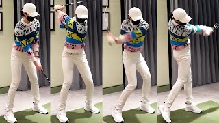 [세로골프TV] 안구 정화 스윙 SLOW MOTION 자주 보고 이미지 트레이닝하시면 좋을 것 같아요. KLPGA 문서율 프로의 Perfect Swing 모음 #문서율프로