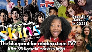 american teen watches Skins for the first time | pilot reaction + review