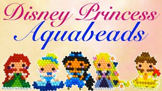 Aquabeads Disney Princess Dazzle Set -   Ariel, Rapunzel, Jasmine, Belle, Cinderella
