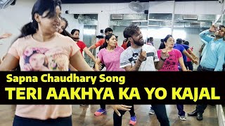 Teri Aakhya Ka Yo Kajal | Dance Fitness Choreography | Sapna Choudhary | FITNESS DANCE With RAHUL