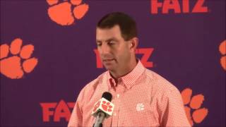 TigerNet.com - Dabo Swinney said we dated Dalvin Cook then he kicked us to the curb