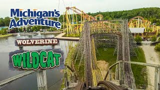 2019 Wolverine Wildcat Roller Coaster Front Seat On Ride HD POV Michigan's Adventure