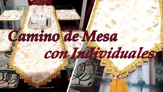 ♥️DIY CAMINO DE MESA con INDIVIDUALES/#Facilyrapido  /elegant table runner