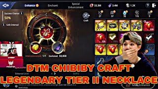 MIR4- DTM CHIBIBY CRAFT LEGENDARY TIER2 NECKLACE | WITH MAKULIT NA JOMENGO 🤣