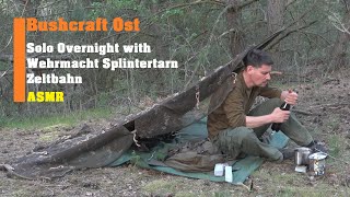 Solo Overnight with Wehrmacht Splintertarn Zeltbahn