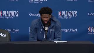 Joel Embiid on RETURN From Injury, BLOWOUT Loss to Celtics in Game 2 | Postgame Interview
