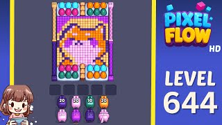 Pixel Flow Level 644 Solution Walkthrough
