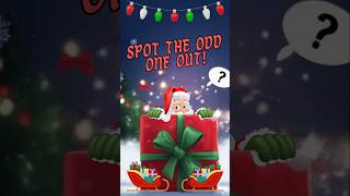 Can You Spot the Sneaky Santa? Odd One Out Challenge