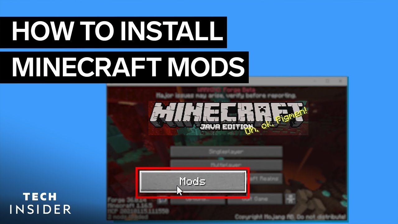 How To Install Minecraft Mods 2022 Youtube