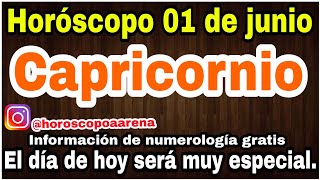 Horóscopo de hoy Capricornio // 01 de junio de 2024 // Hoy recibirás buenas noticias 🌹🥳💕🌹