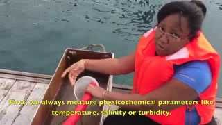 Sampling plankton with a manual pump