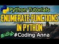 #42 Enumerate Functions in Python || Python Tutorials in Tamil|| #CodingAnna