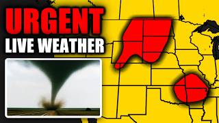 🔴 LIVE - TORNADO ON THE GROUND - With Live Storm Chasers...