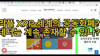 리플 XRP 세계의 공동화폐? 테더는 계속 존재할 수 있나?