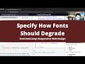 Specify How Fonts Should Degrade (Basic CSS) freeCodeCamp tutorial