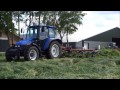 new holland tl90 gras schudden tedding grass nunspeet 2014