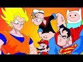 غوكو ضد أقوى شخصيات الكرتون نتورك  مدبلج بالعربية 💥😹 Goku Vs Top Cartoon Network