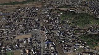 Google Earth　安食駅（千葉県）あじき　成田線