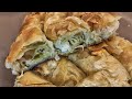 Leek and feta cheese börek