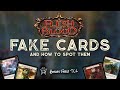 FAKE FLESH AND BLOOD CARDS - How to spot them - FABTCG