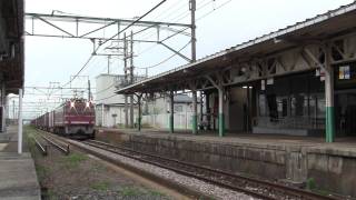 【信越本線】EF81-116　高貨B4075レ　見附駅通過(HD)