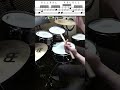 いますぐ使えるフィルイン 523個め 6ストローク 応用 shorts drummer drums ドラムフィルイン ドラムテクニック