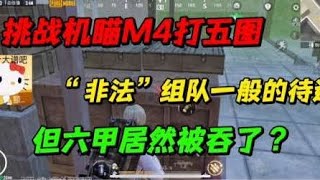 机瞄M4打五图：“非法”组队一般的待遇，六甲居然被吞了？