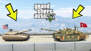 GTA 5 - TÜRK TANKI VS AMERIKAN TANKI - KIM KAZANIR? (GTA 5 MODS)