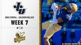 John Carroll vs. Baldwin Wallace Highlights | D3 College Football 2024