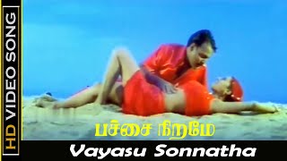 Vayasu Sonnatha Song | Pachai Nirame Movie | Yugendran, Saran Sathya | Tamil Romantic Songs | HD