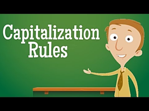 Do you capitalize single letters?