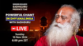 🔴LIVE | POWERFUL CHANT In DHYANALINGA with SADHGURU | 10 Nov 2024 | Presence Time | Sunday Suspense