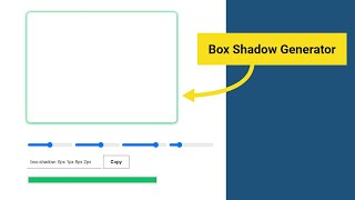 Shadow Play: Building a Box Shadow Generator with HTML, CSS, and JavaScript | #huxnwebdev