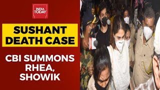 Sushant Singh Rajput's Death Case: CBI Summons Rhea Chakraborty, Brother Showik